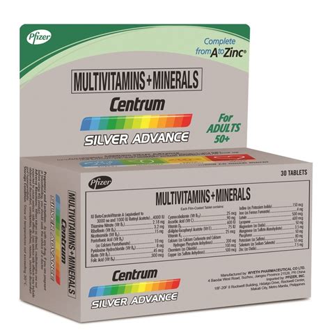 centrum silver advance 30 tablets.